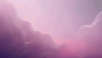 Poster - soft pink abstract landscape with layered wavy textures, minimalist fluid art for modern wall decor, elegant pastel gradient