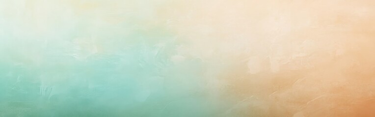 Poster - Soft gradient background transitions from light teal to warm peach evoking a calm atmosphere