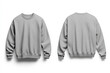 © gankevstock - Soft gray crewneck sweatshirt mockup on a white background