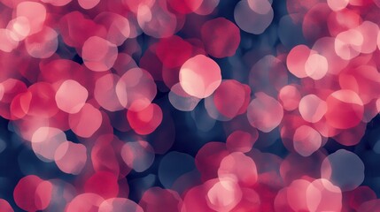 Aufkleber - Romantic bokeh pattern features soft pink and deep blue colors suitable for a dreamy atmosphere