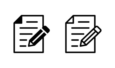 Note icon logo design. notepad sign and symbol