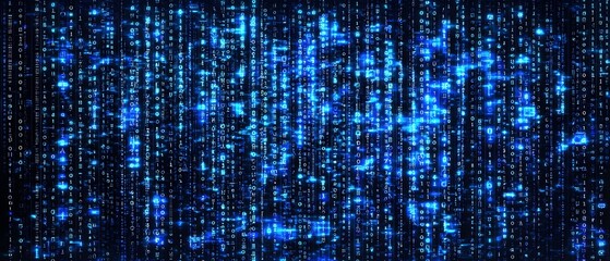 Wall Mural - a blue background with a lot of numbers