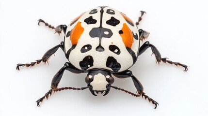 Poster - A close-up image of a colorful beetle showcasing its unique patterns and features.