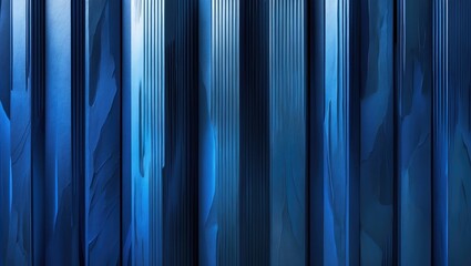 Canvas Print - Vertical abstract blue gradient background with textured lines creating depth and visual interest suitable for design and branding projects.