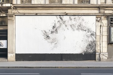 Poster - Blank Billboard on Urban Building Facade