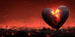 © khajar - Burning Heart: A fiery symbol of passionate love and heartbreak.