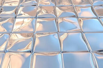 Wall Mural - fragmented reflective surfaces from a disco ball create dynamic light effects in a minimalist and is