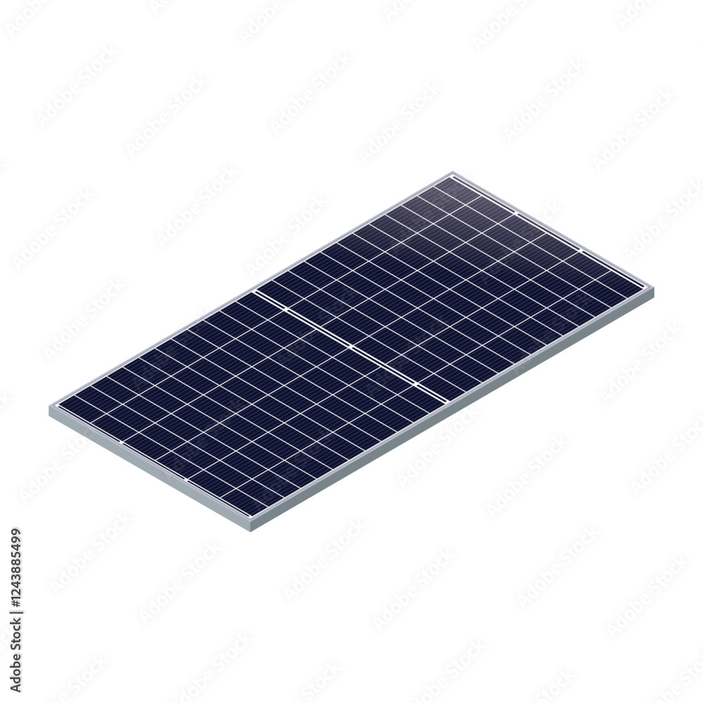 Solar Panel Pattern Rectangular Vector image of a rectangular solar panel with a grid pattern of dark ...