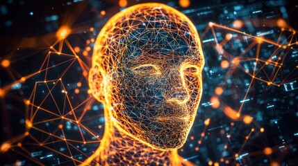 Digital Mind: A Networked Human Head in Cyberspace