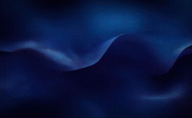 Deep Blue Abstract Gradient Background with Metallic Texture and Soft Reflection