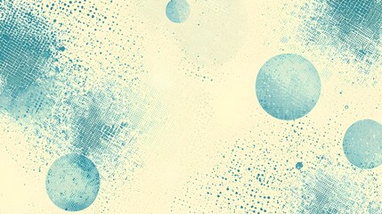 Wall Mural - a blue and green background with many small circles