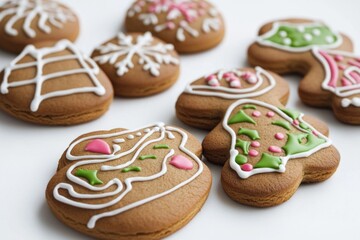 Poster - Freshly baked cookies on a table, perfect for a snack or dessert