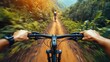 © saminah - Mountain biking trail, jungle, adventure, speed, cyclist