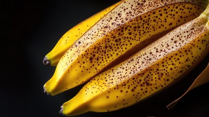 Wall Mural - A bunch of ripe bananas sit on a table, perfect for snack or decoration