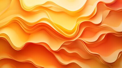 Leinwandbilder - Captivating abstract image showcasing a visually striking pattern of undulating waves in a harmonious blend of warm vibrant hues  The fluid organic movement creates a mesmerizing serene atmosphere