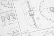© bayurov - paper engineering drawings of industrial parts and mechanisms