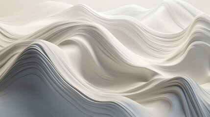 Abstract White Wave Landscape Background Light Design