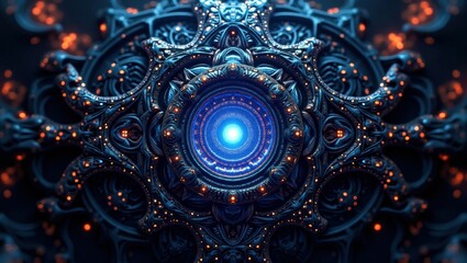 Wall Mural - science fiction pattern wallpaper
