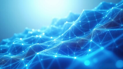 Canvas Print - blue information transmission wallpaper