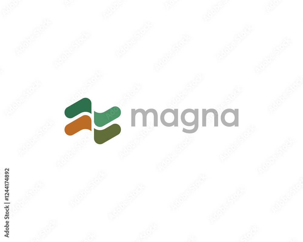 Dynamic logo from abstract waves. Creative flow motion stream sign ...