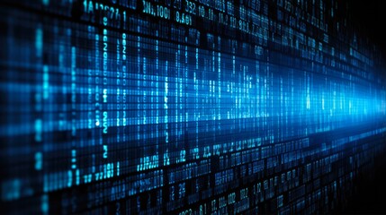 Blue Binary Data: Cyber Communication in Digital Coding and Cyberspace