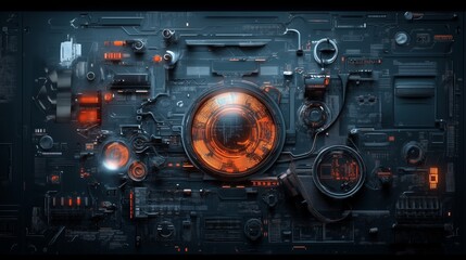 Cyberpunk technology interface