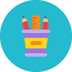 Wall Mural - Pencil holder Icon