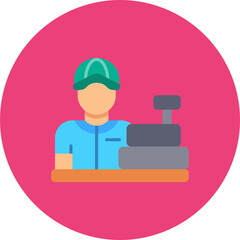 Wall Mural - Cashier Icon