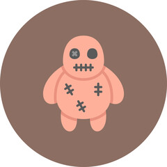 Wall Mural - Voodoo Doll Icon