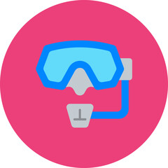 Sticker - Diving Mask Icon