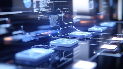 digital circuitry: a futuristic techscape