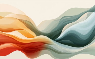 Wall Mural - abstract fluid background pattern in colorful shapes, designed in a modern retro style for use as a 