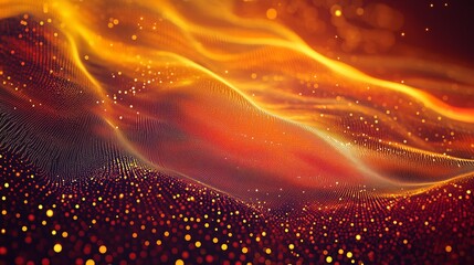 abstract technology particles mesh background