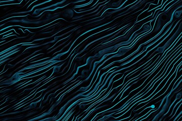 abstract close-up of a glowing blue digital circuit board, showcasing intricate connections and tech