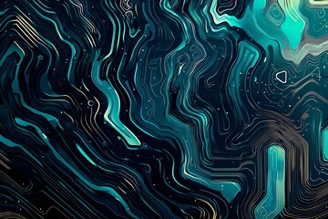 abstract close-up of a glowing blue digital circuit board, showcasing intricate connections and tech