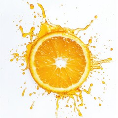 Canvas Print - Splashing Orange Juice