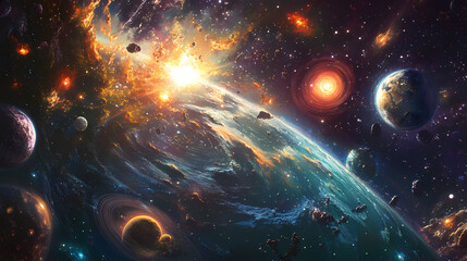 Wall Mural - japanese scientist interstellar journey