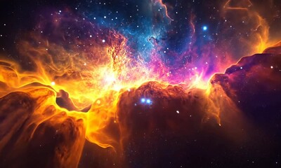 traveling through outer space