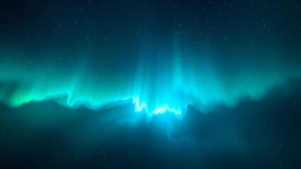 Wall Mural - Stunning Aurora Borealis in the Night Sky background