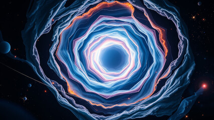 Wall Mural - cosmic whirlpool: a stunning space galaxy background