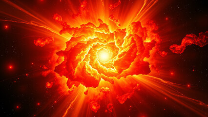 Wall Mural - Explosive Stellar Phenomenon in Deep Space background