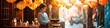 © Premium_art - Asian woman server carries a bowl of food in a warmly lit restaurant.
