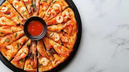 Wall Mural - Korean Seafood Pajeon: Crispy Savory Pancake with Green Onions