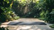 © Jirandon - Outdoor Yoga Oasis: A serene scene of a yoga mat set against a backdrop of lush greenery, inviting you to find peace and mindfulness in nature.