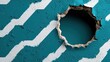 © Mochamad - A close-up of a wall with a hole, revealing a contrasting background.