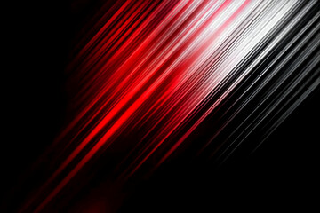 Wall Mural - abstract background with diagonal red and white lines on a black background