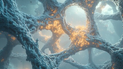 Energetic Visual Exploration of Microbial Processes in Abstract Environment