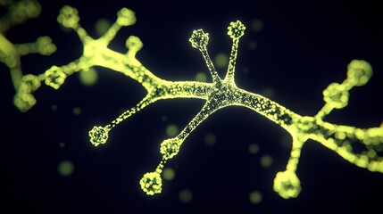 Wall Mural - vibrant genetic map showcased in a stylish and modern visualization