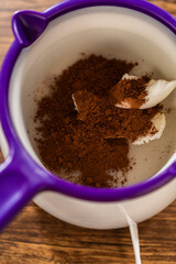 Wall Mural - Baking Gingerbread Bundt Cake with Caramel Frosting Ingredients