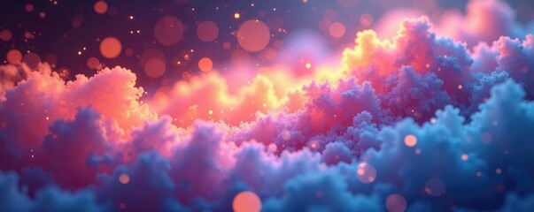 Shimmering layers of vapor suspended in air with colorful diffraction, optical effects, water vapor, nature